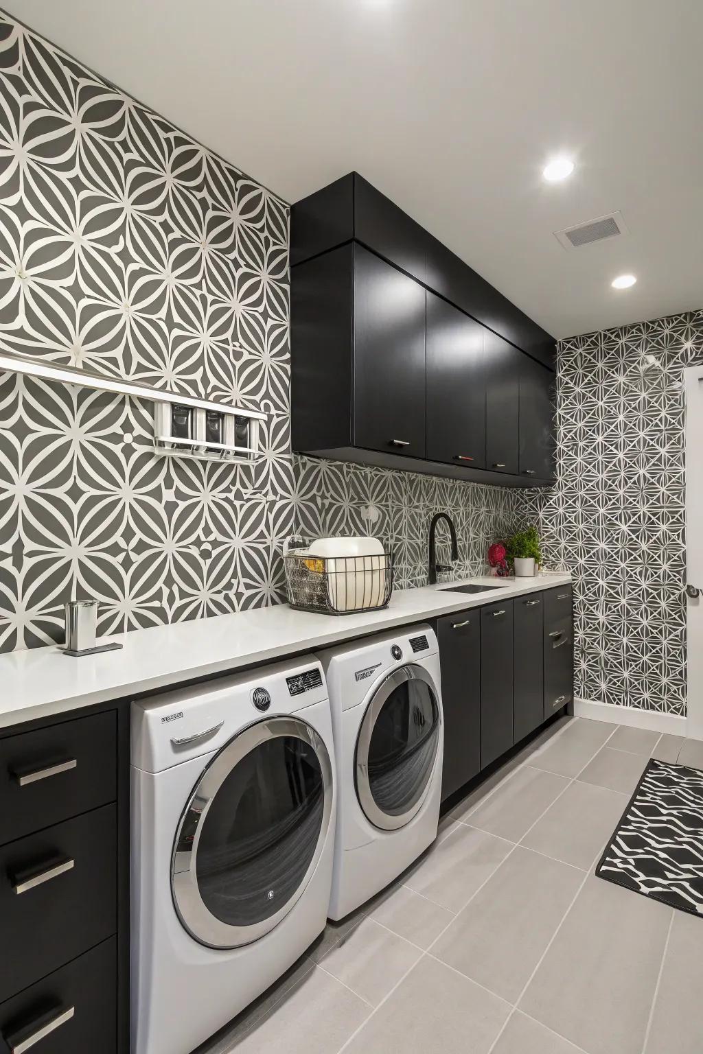 Geometric patterns give every space a modern feel.
