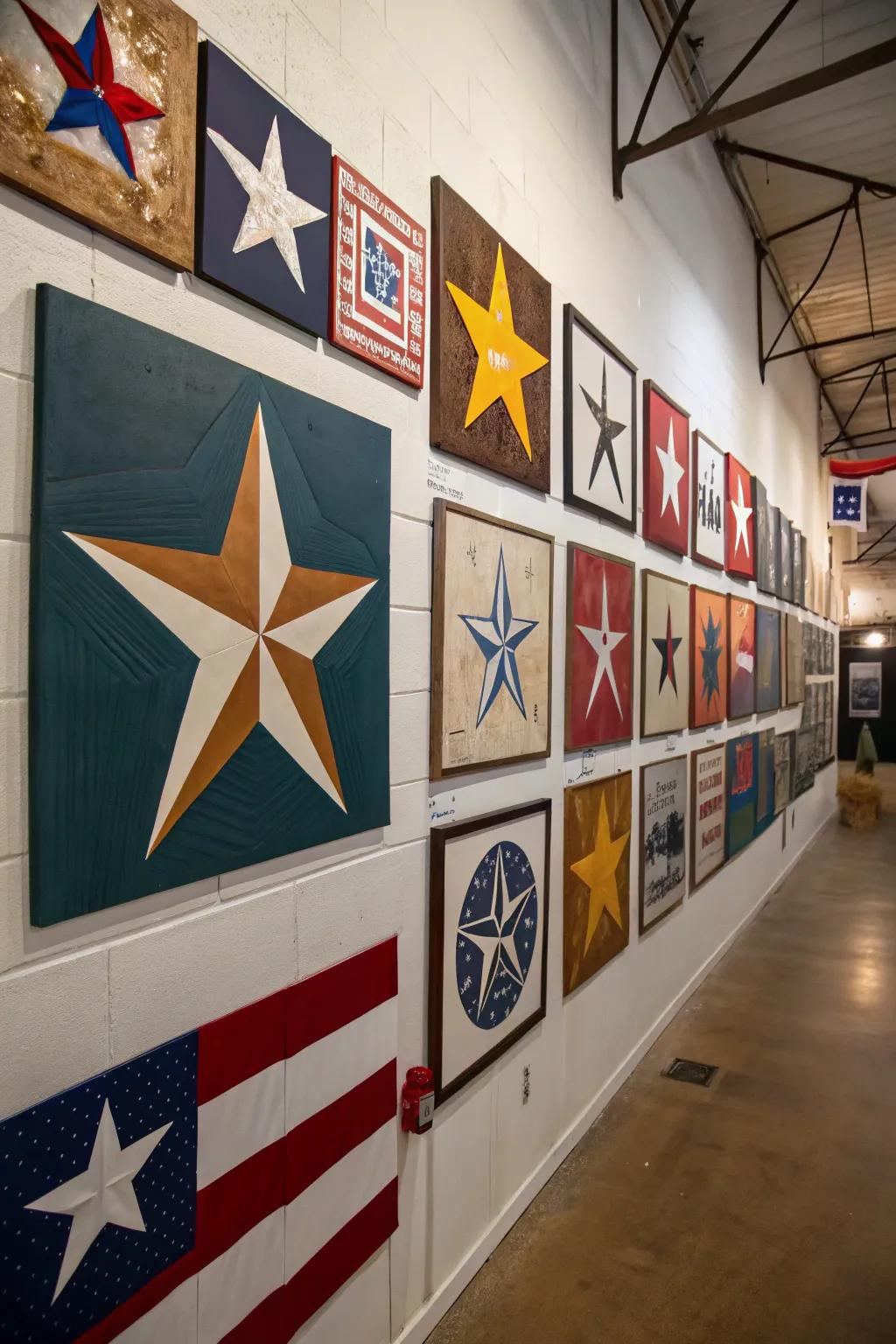 Lone Star wall art makes for an impressive focal point.
