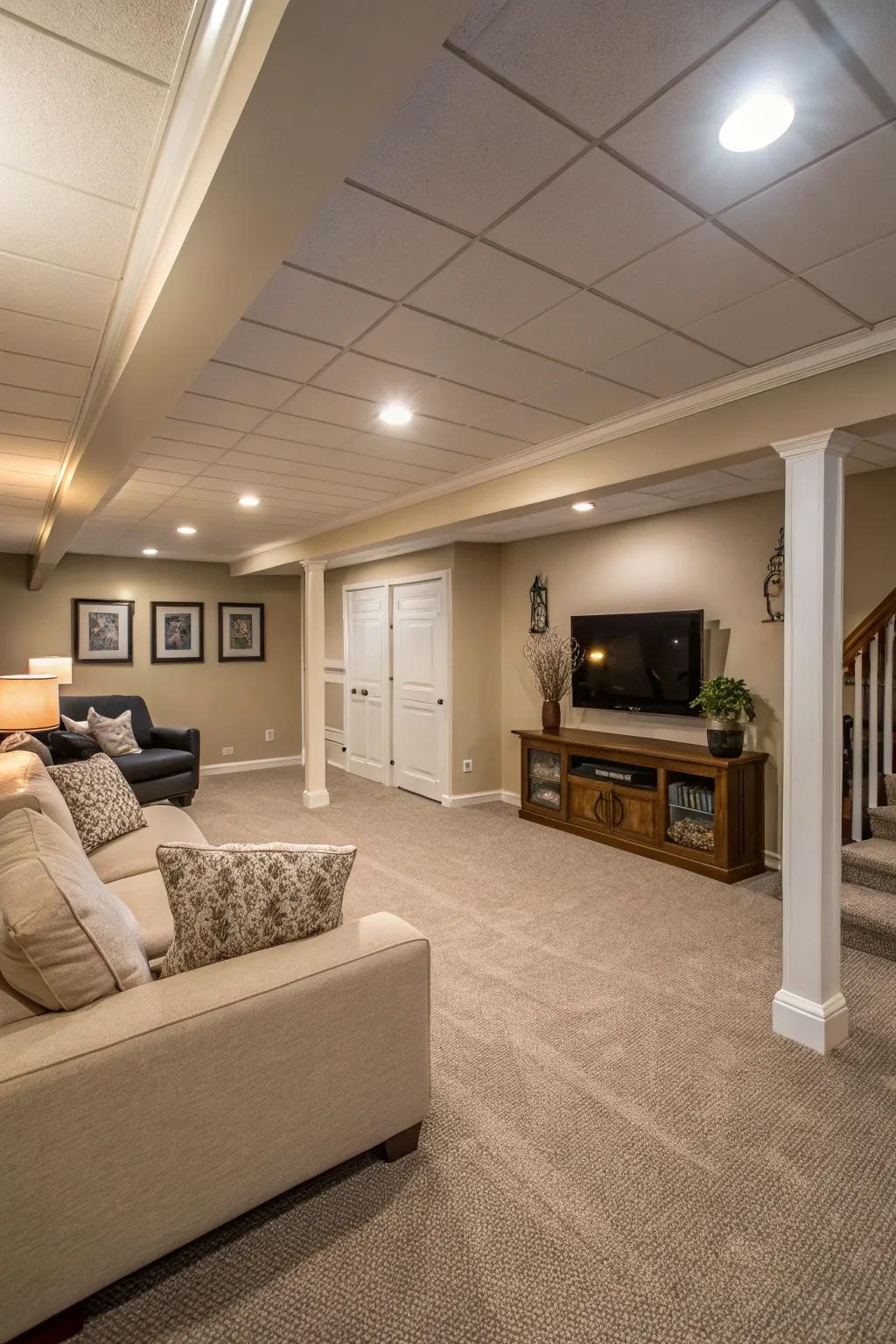 Neutral paints may make a zone seem bigger and more open.