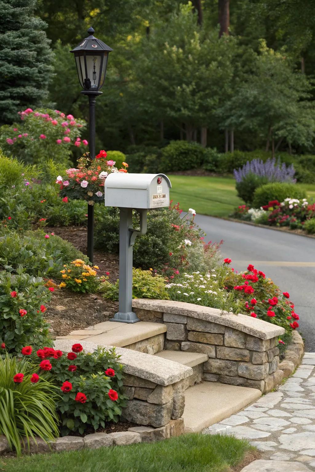 Stone perimeters bring a dash of refinement and framework to your flower bed.