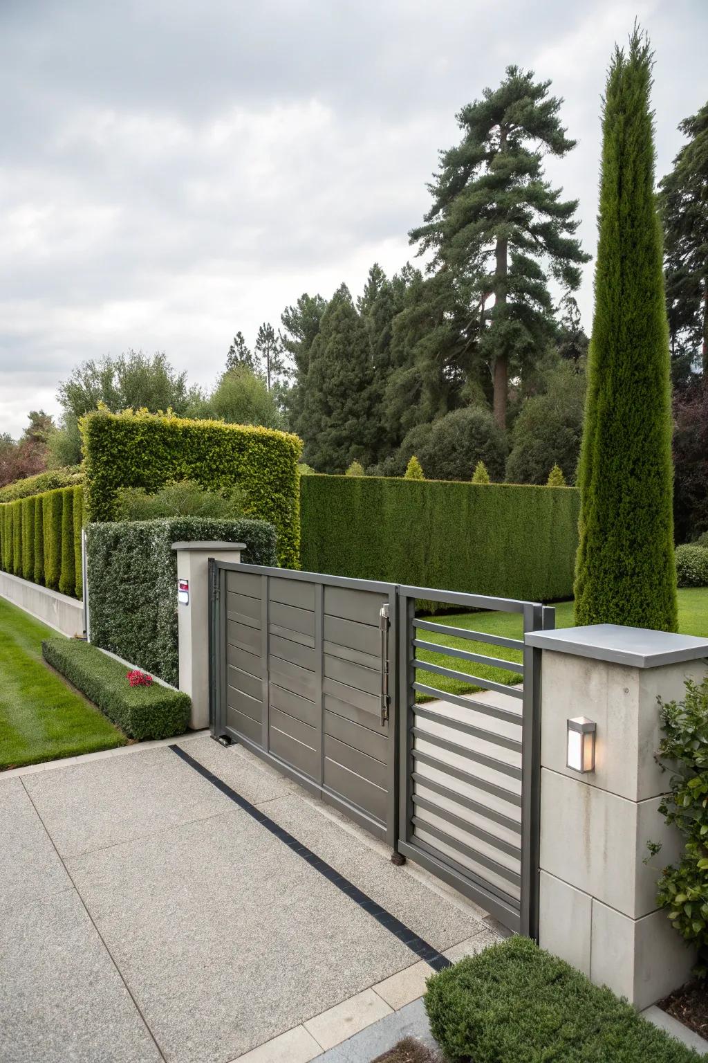 Automation marries ease and luxury in today's driveway access.