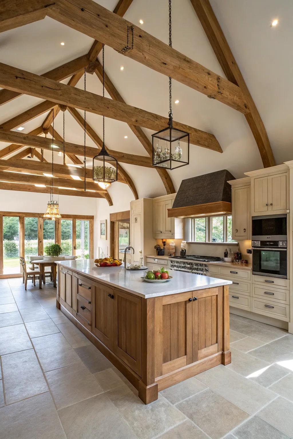 Open layouts and islands enhance space and functionality.