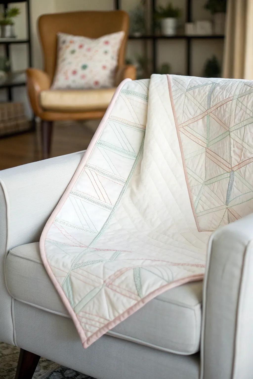 Understated coverlets deliver a subtle touch of class through their neat lines and straightforward designs.