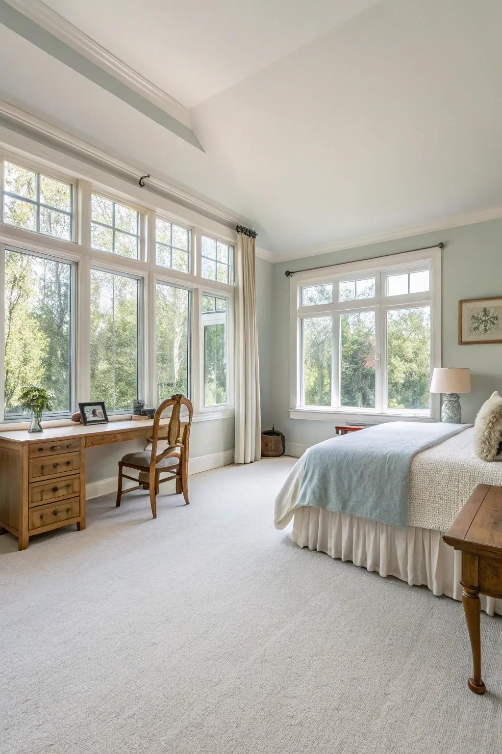 Ivory carpets boost the brightness and space in any room.