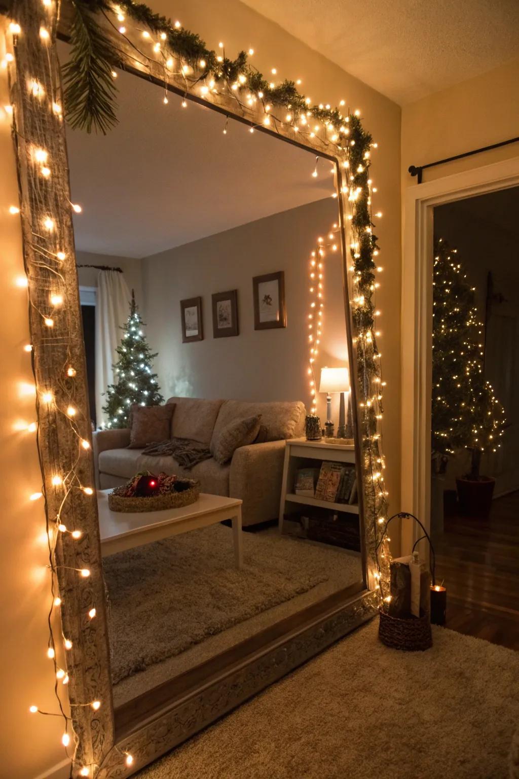 String lights lend a cozy and attractive charm to your New Year's adornments.