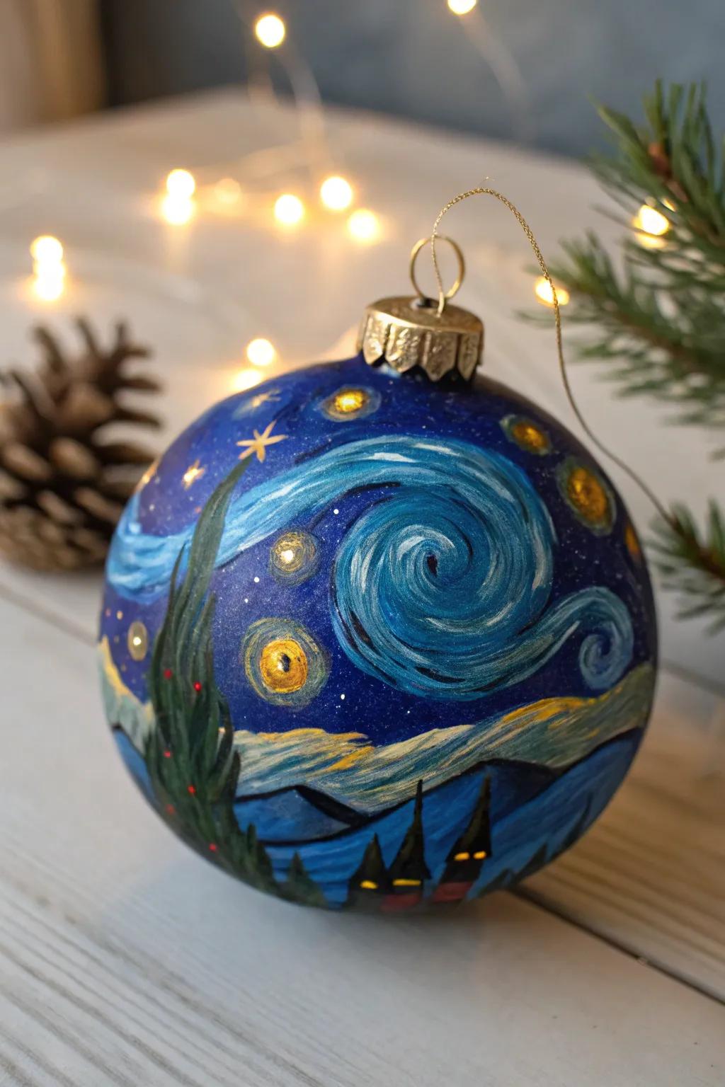 Transfer the cosmos to your tree with a cosmic-themed bauble.
