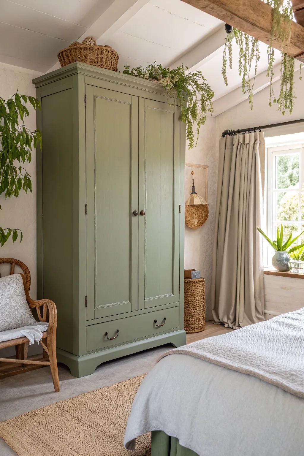 A natural green closet enriches your area with a serene aura.