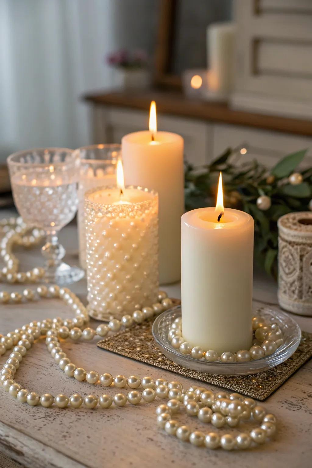 Enhance your dwelling with the comforting glow from wax pieces and gems.