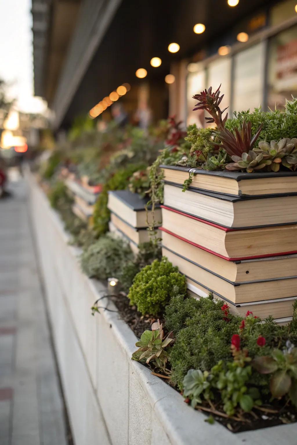 Literary works append strata and individual charm to this botanical ledge.