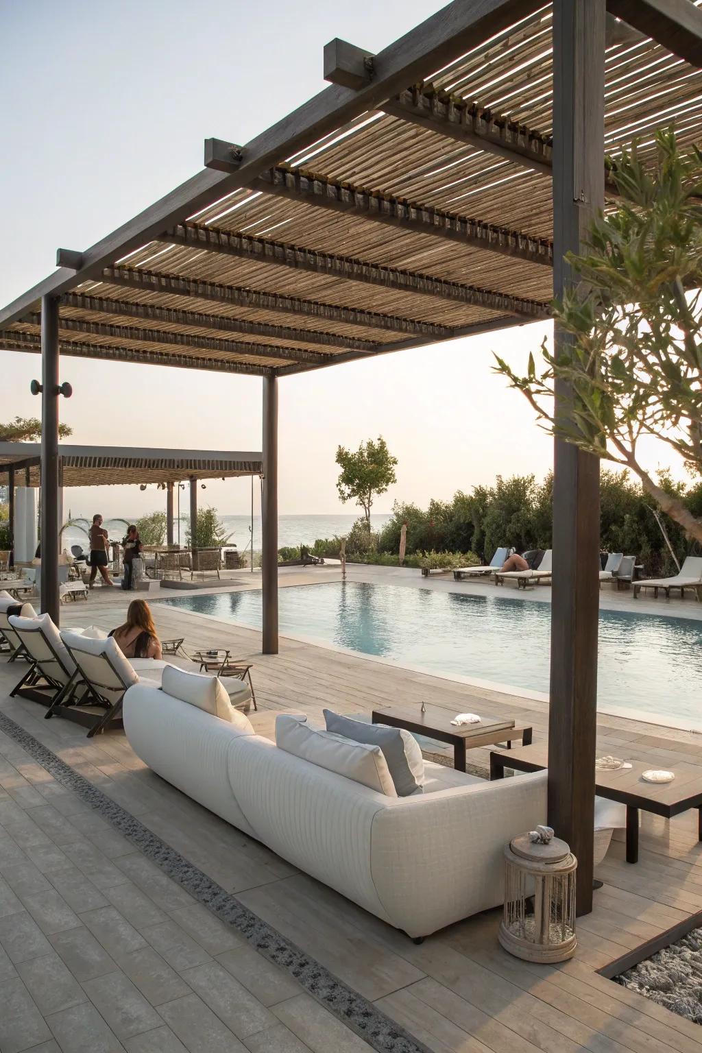 Remain calm with classy shade structures.