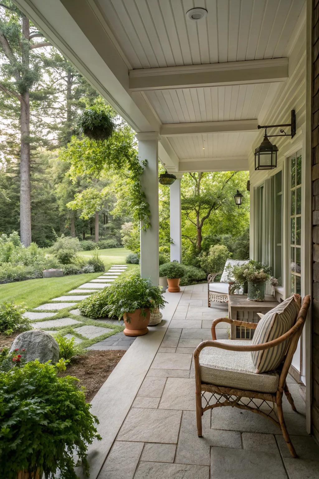 Unite outdoor and indoor zones with an open layout.