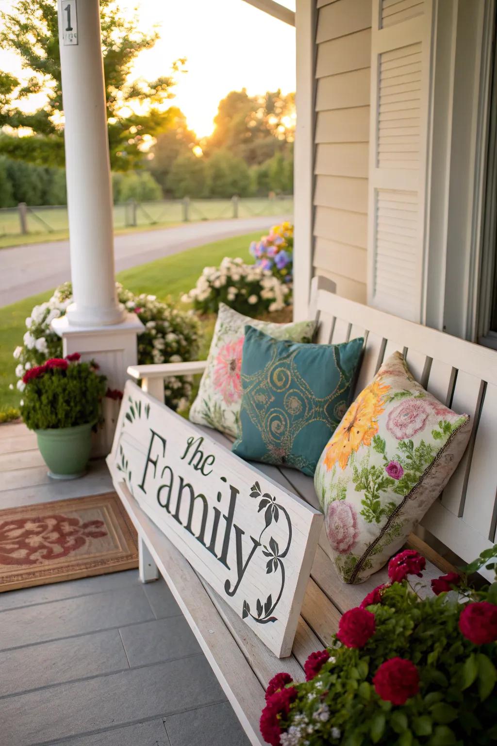 A customized board that makes your veranda feel remarkably yours.