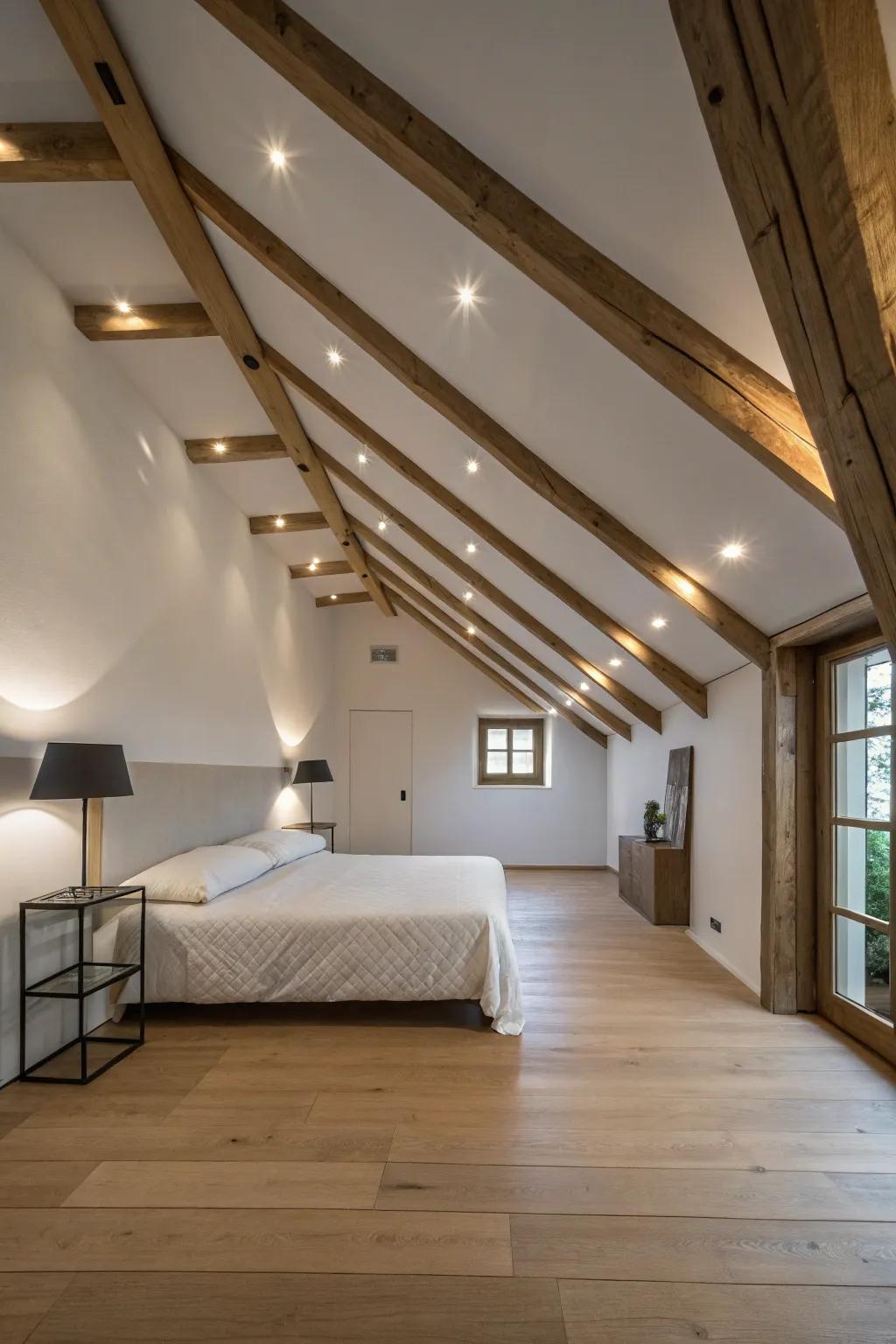Get a smooth look with sunken lighting.