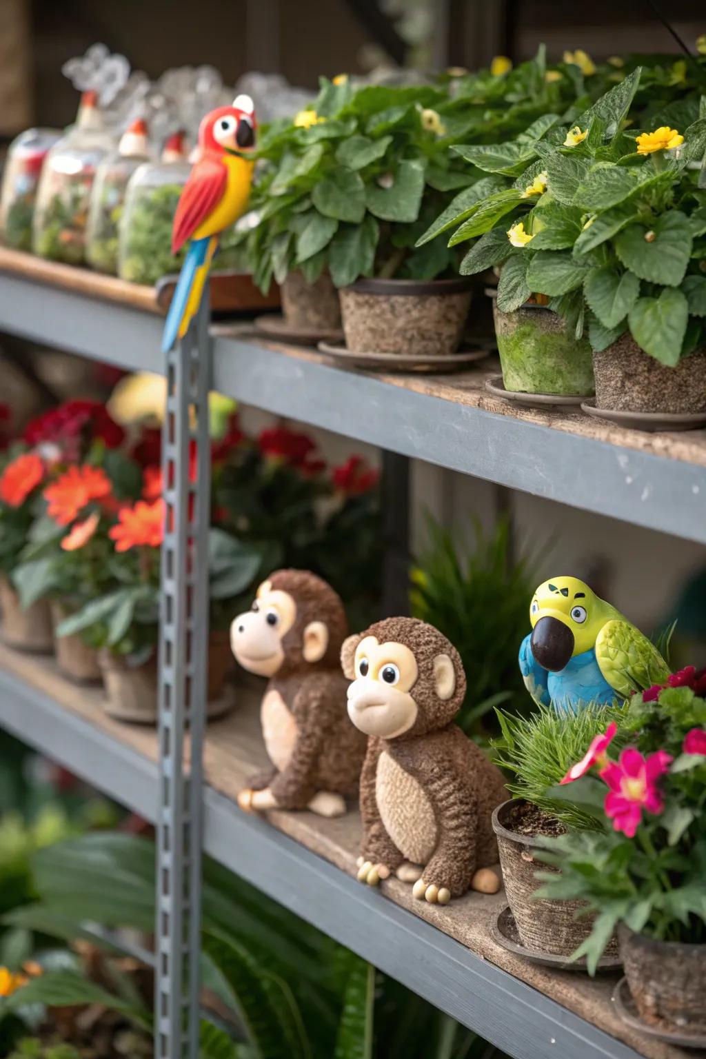 Incorporate playful wildlife embellishments to your decor for a whimsical element.