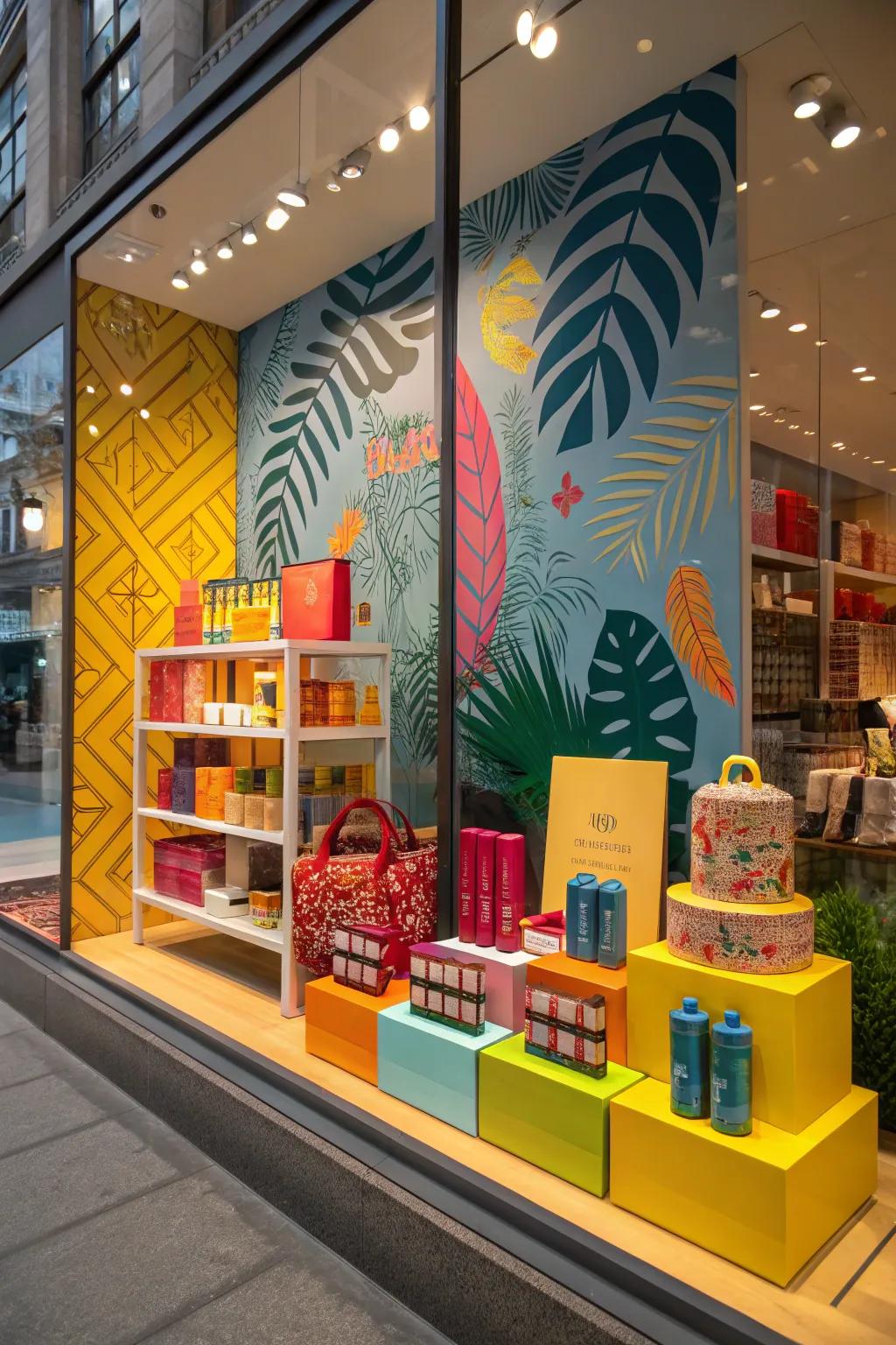 A captivating storefront attracts potential clients into the store.