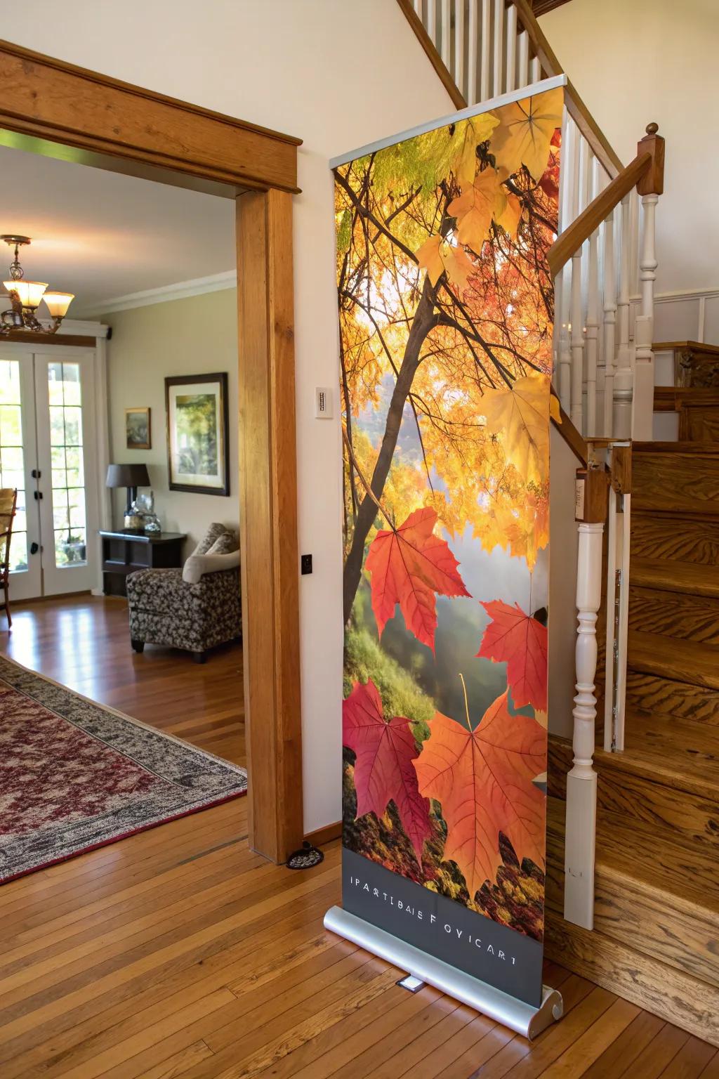 Give a warm welcome to fall with a seasonal display in your entryway.