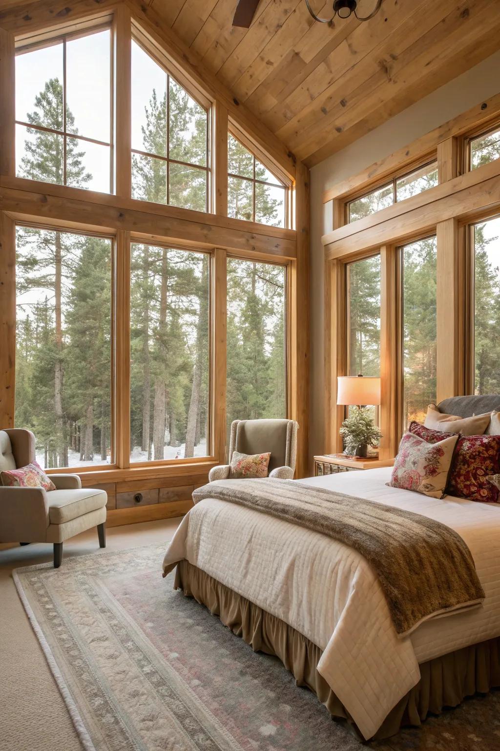 Timber accents enhance the inviting ambiance of your space.
