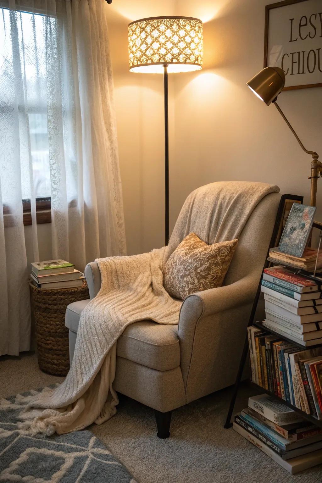 Change unused corners into inviting reading spaces.