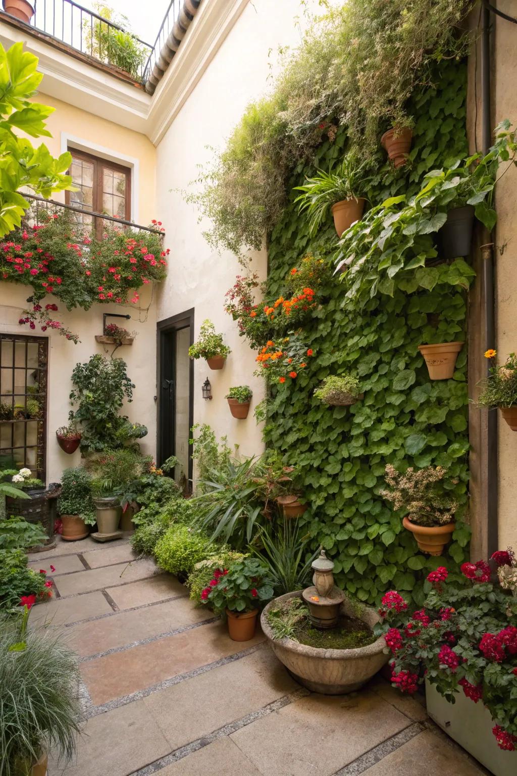 Skyward gardens bring verdure without consuming much area.