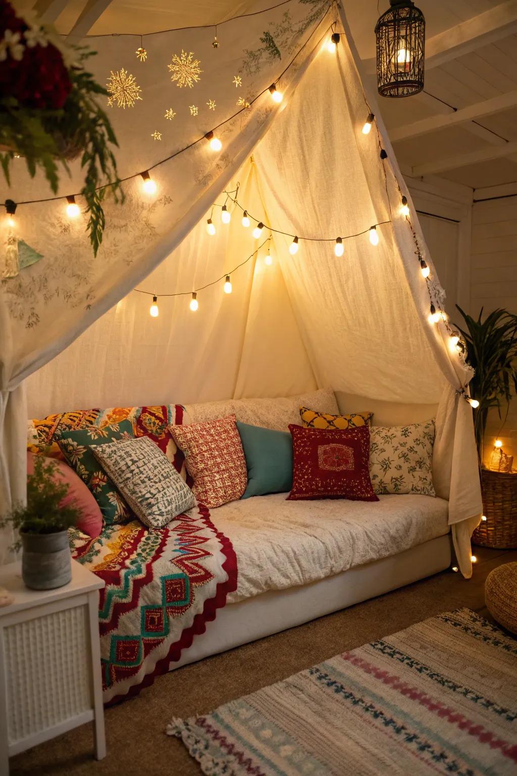 Toss cushions layer ease and style.
