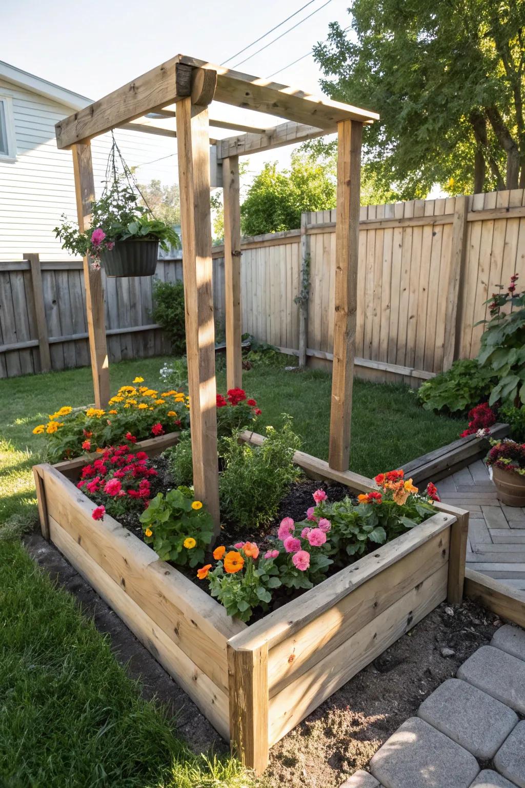 Intensify your blooms with elevated floral beds.