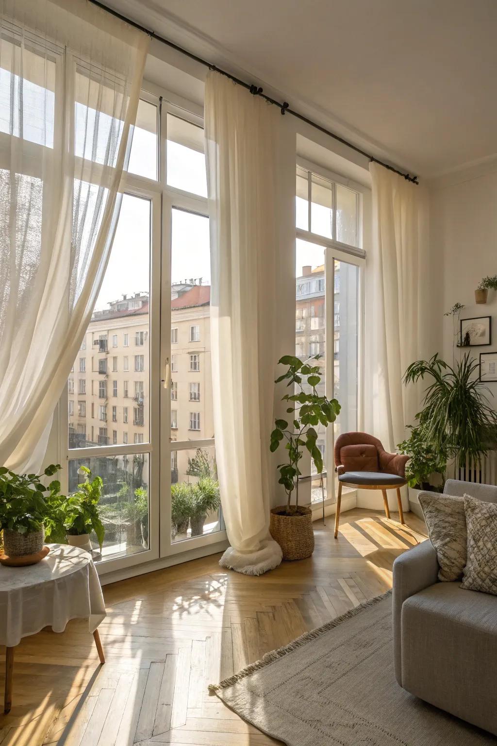 Let natural light brighten up your space.