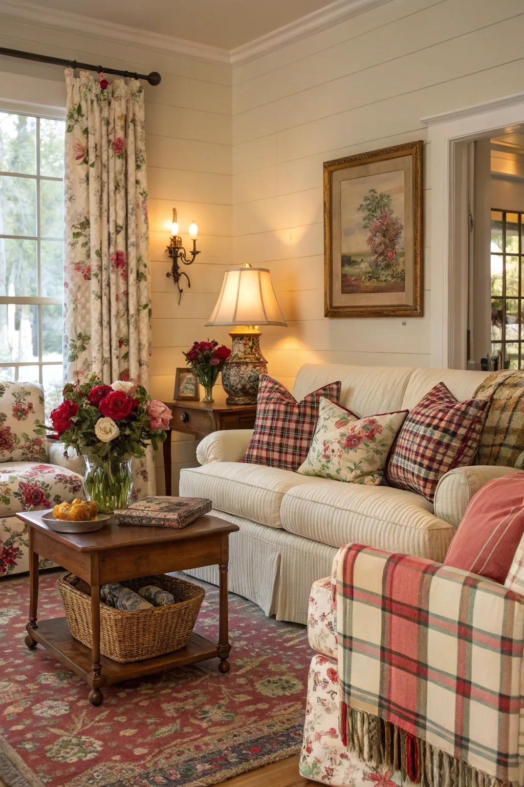 An enchanting mix of designs and textures within a Southern social space.