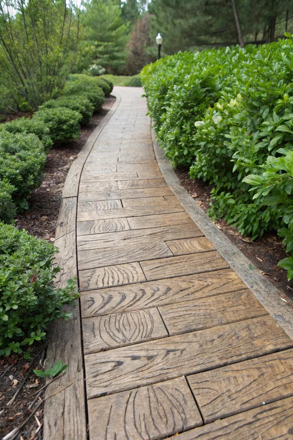 Revel in the countryside appeal of timber with the strength of concrete.