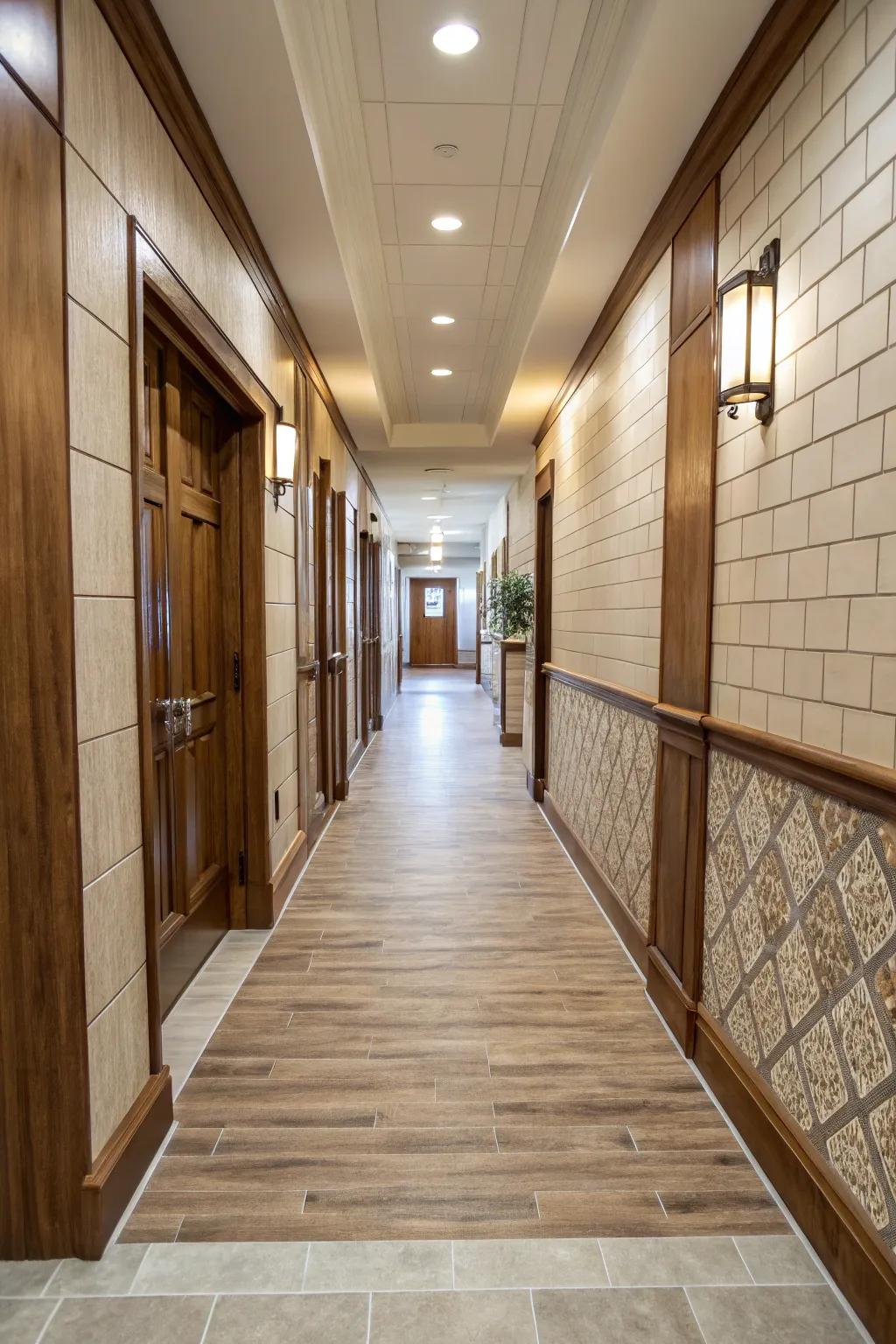 Establish balance using color-merged transitions.