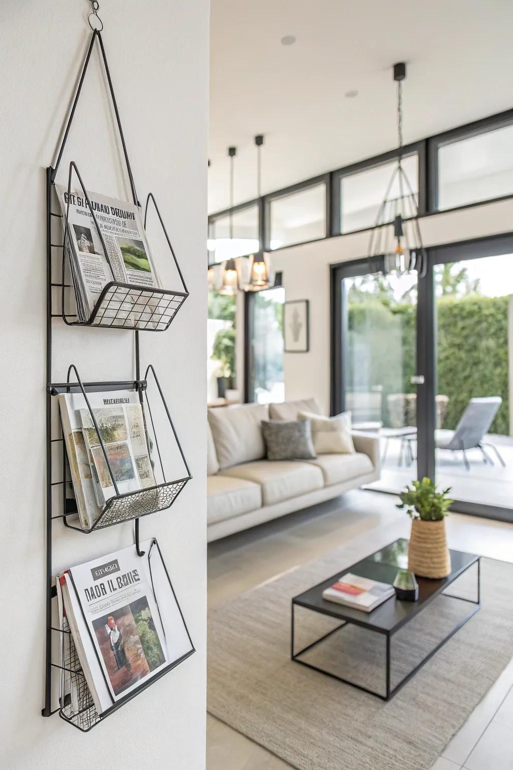 Contemporary suspension units for a streamlined and organized appearance.