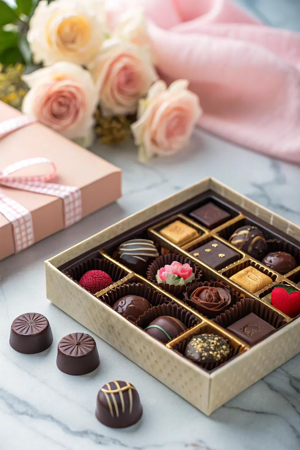 Artisan crafted chocolates for a touch of sweetness and beauty.