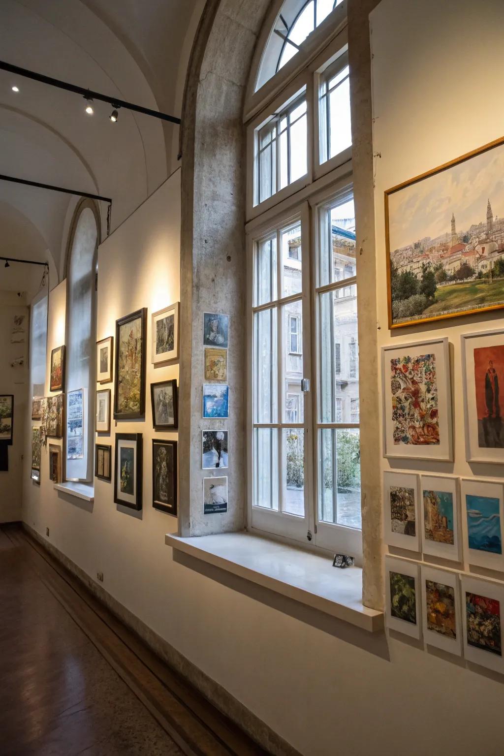 Picture walls come alive with imaginative frame arrangements.