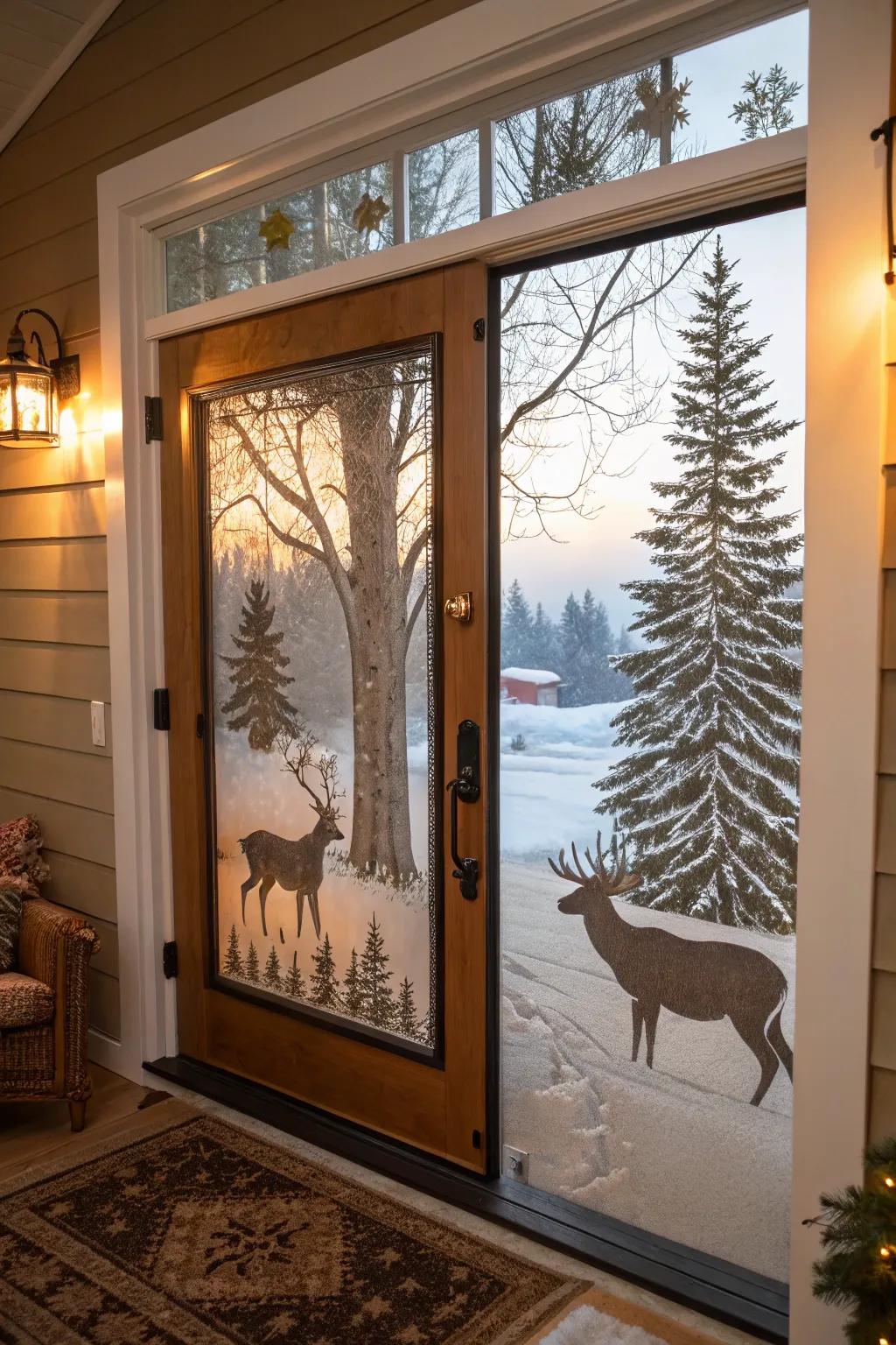 A placid sylvan scene to usher the splendor of nature indoors.