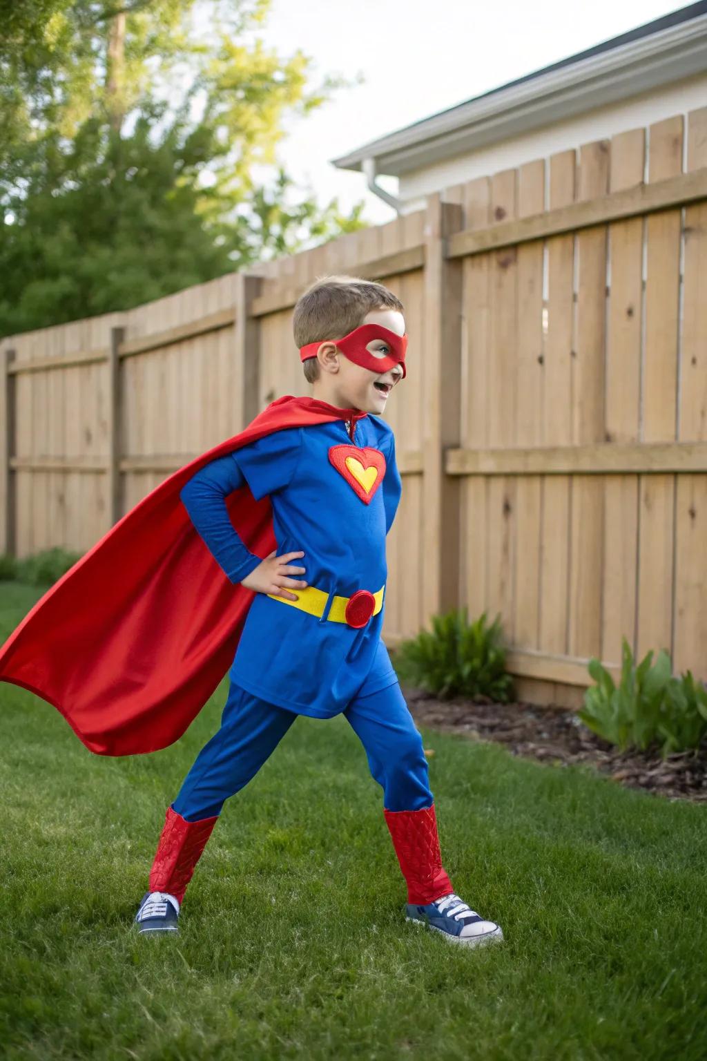Costumes inject a playful dynamic into birthday photos.