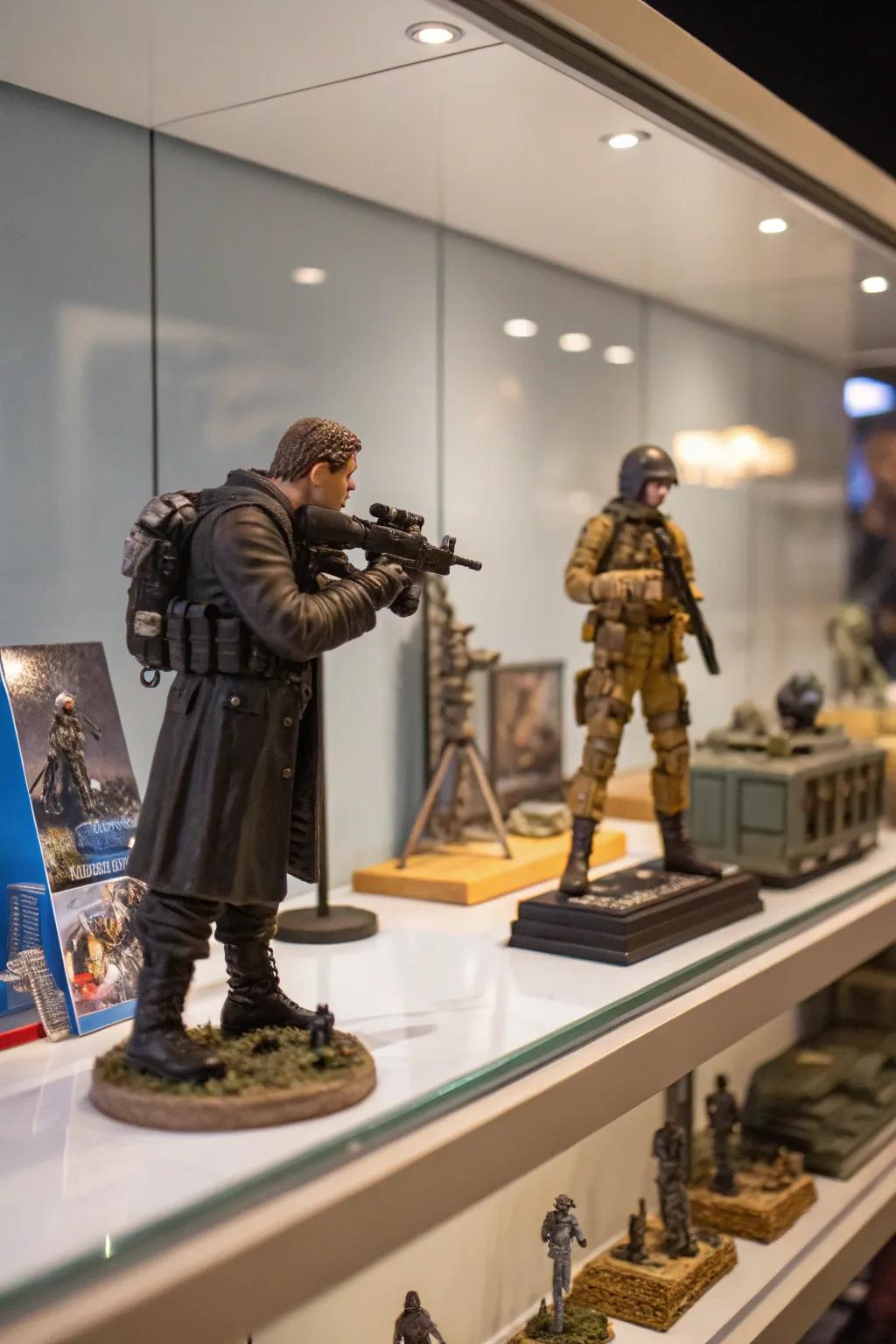 Miniature scenes animate your collectible figurines in miniature realms.