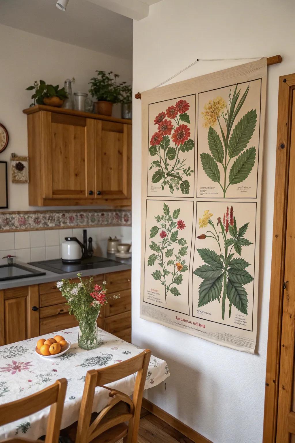 Prints inspired by nature bring the outdoors inside.