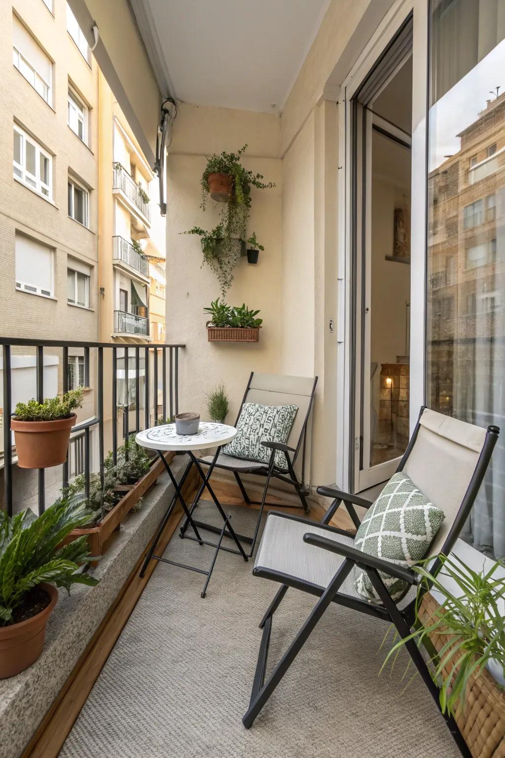 Clever furnishing selections maximize area and practicality.