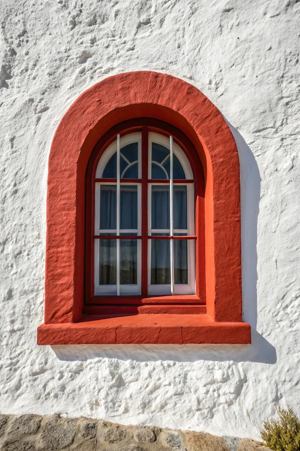 Color variations make your arch windows stand out beautifully.