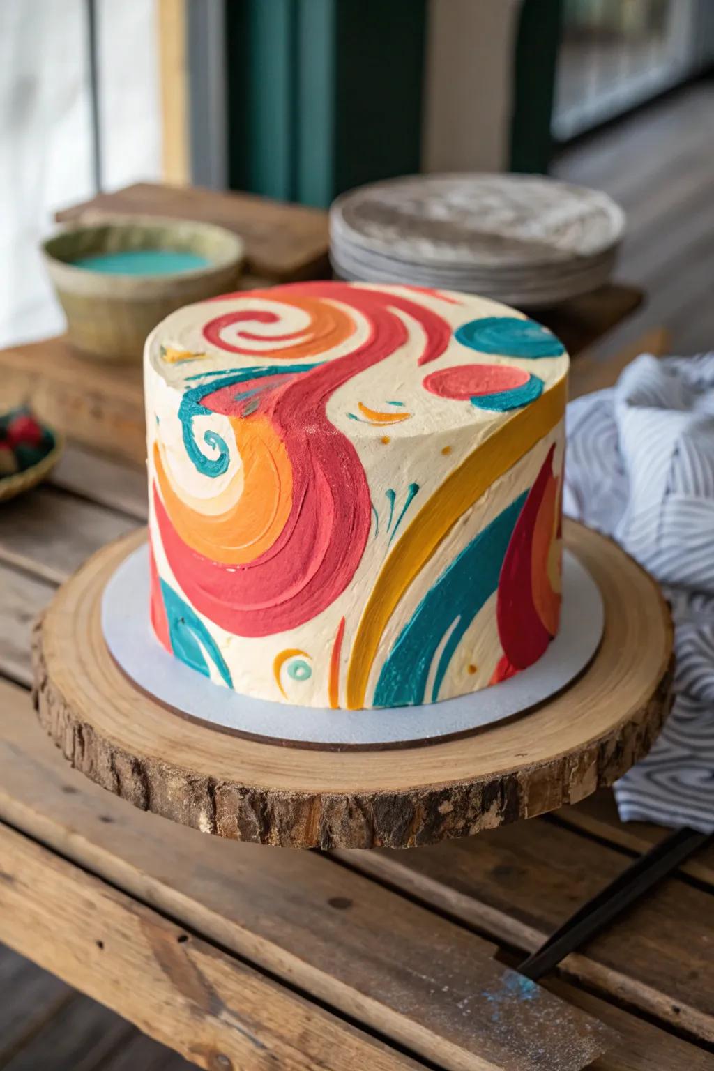 A conceptual dessert design is an impressive statement piece for all art lovers.