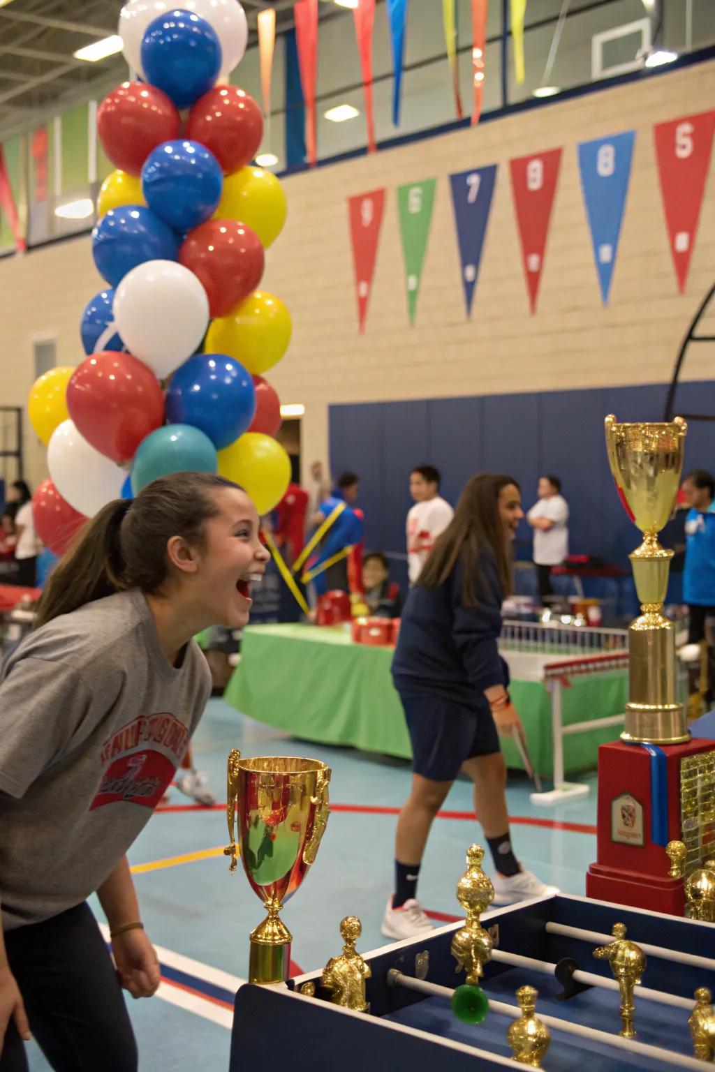 Celebrate attendance stars with sports-themed fun.