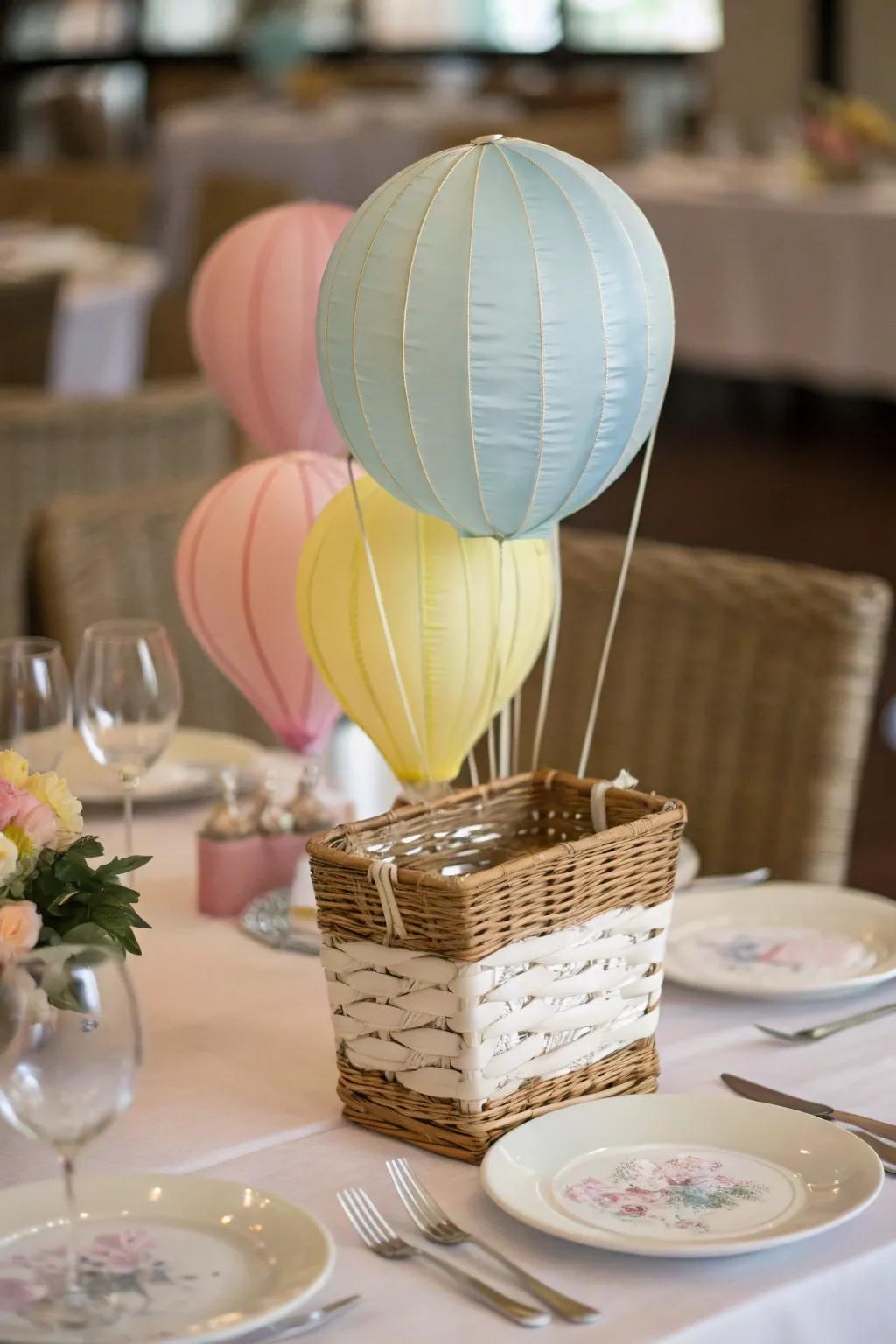 An imaginative airship centerpiece captures the spotlight.