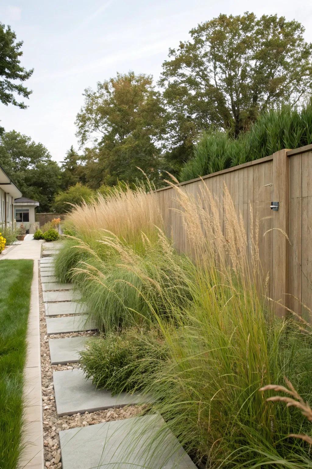 Privacy flora can reimagine your easement into a secluded retreat.