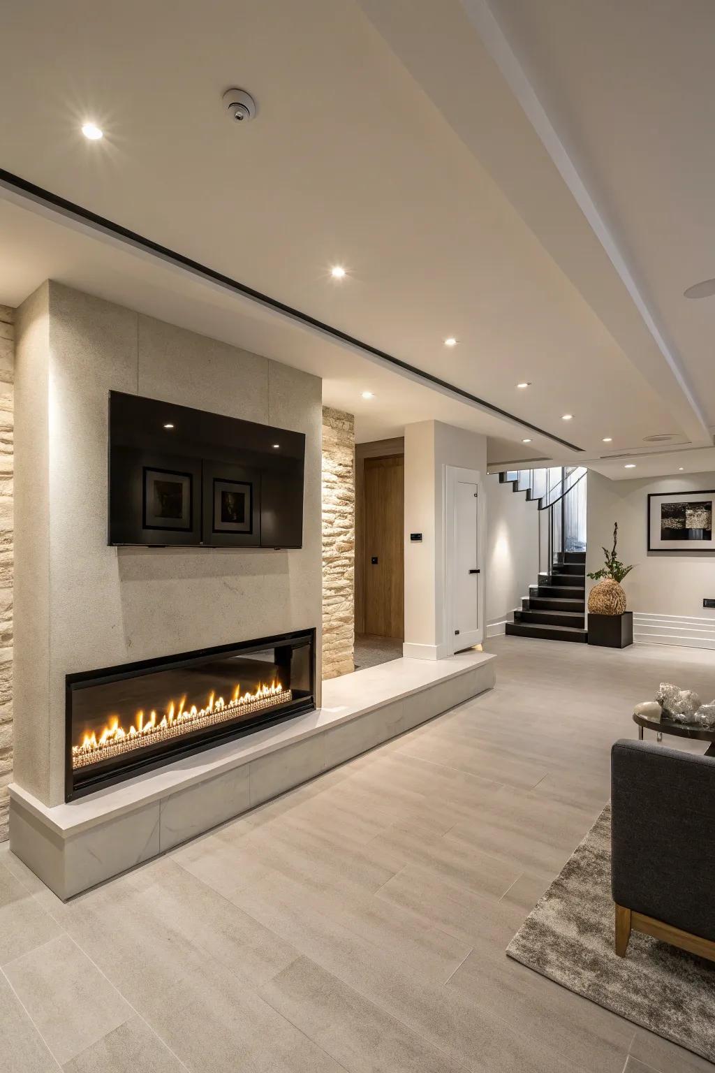 Ethanol burners offer modern elegance.