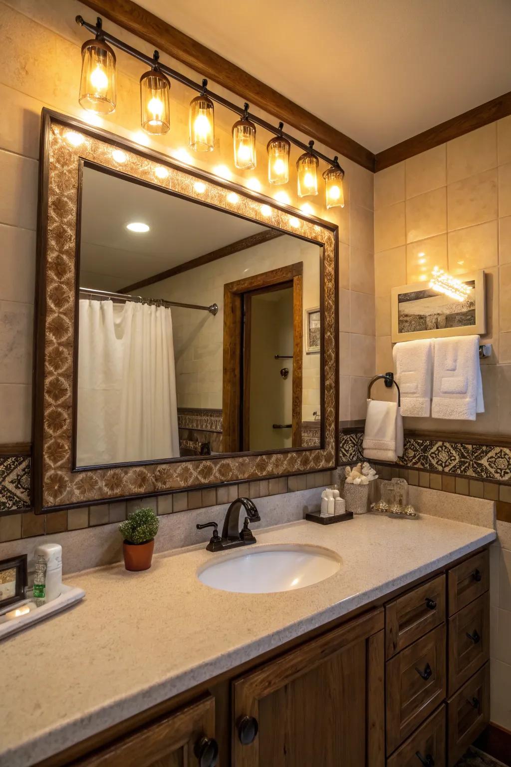 Illumination that enhances the ambiance of your bathroom.