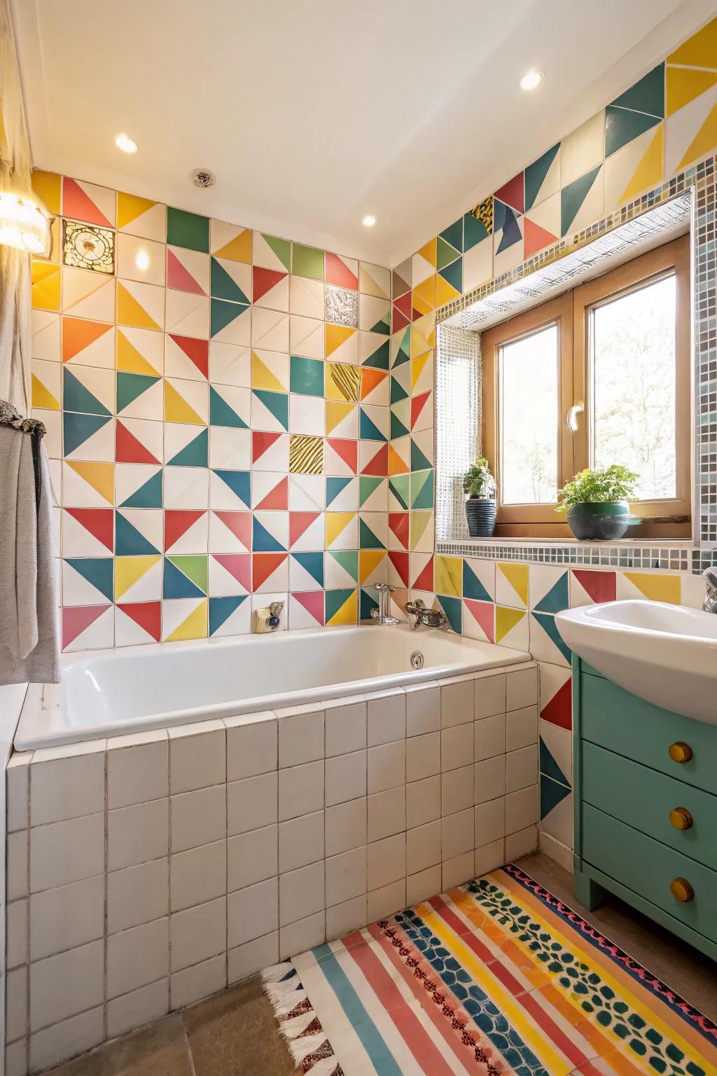 Bring energy and fun with playful geometric patterns.