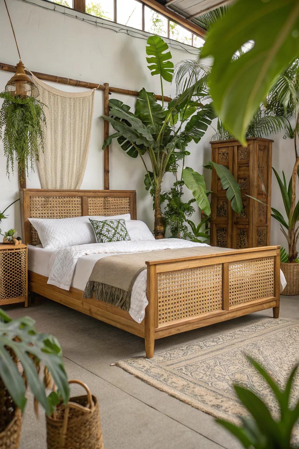 Unprocessed materials contribute coziness and an organic nuance.