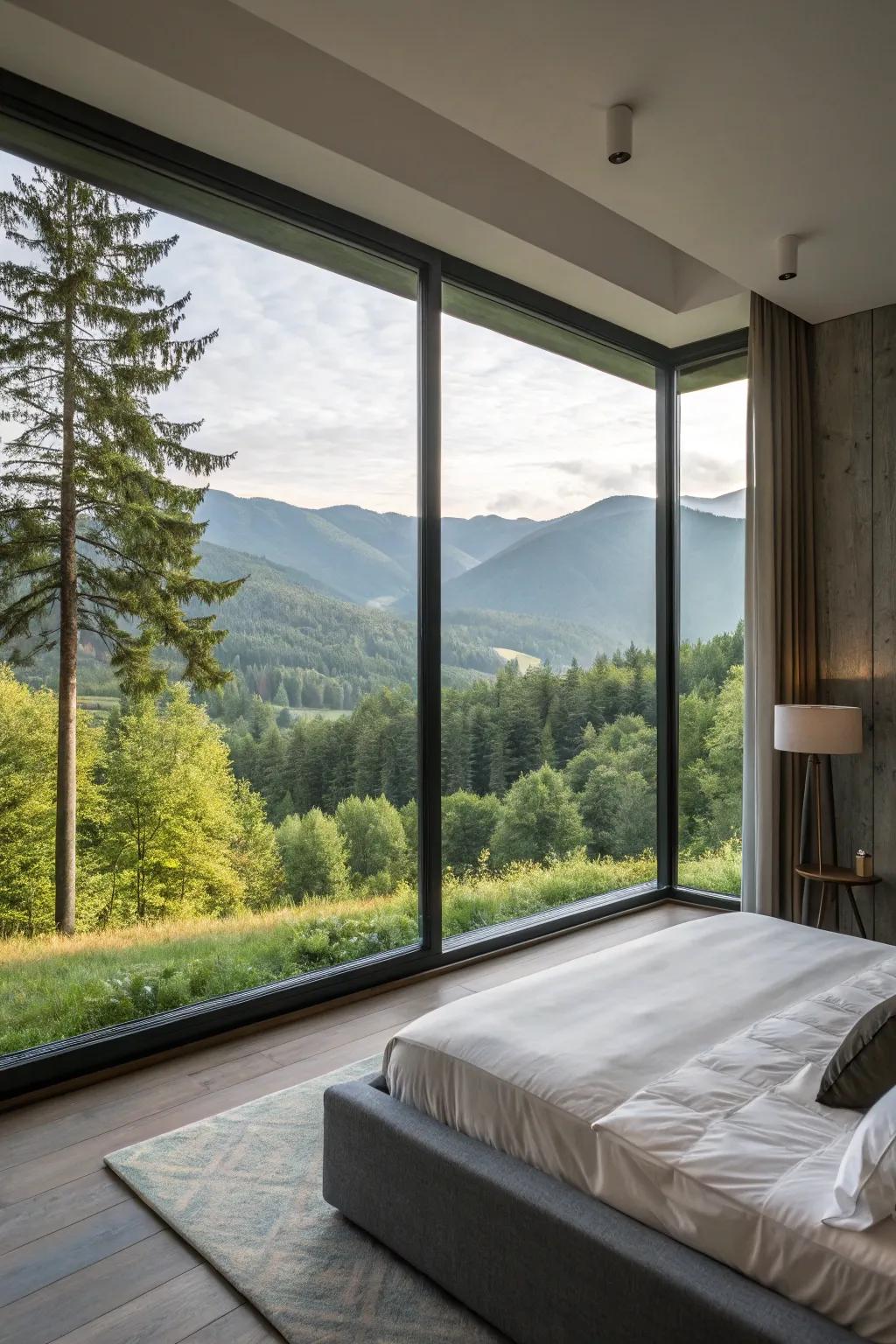 Full-view windows have the power to transform picturesque scenes into a form of living art.
