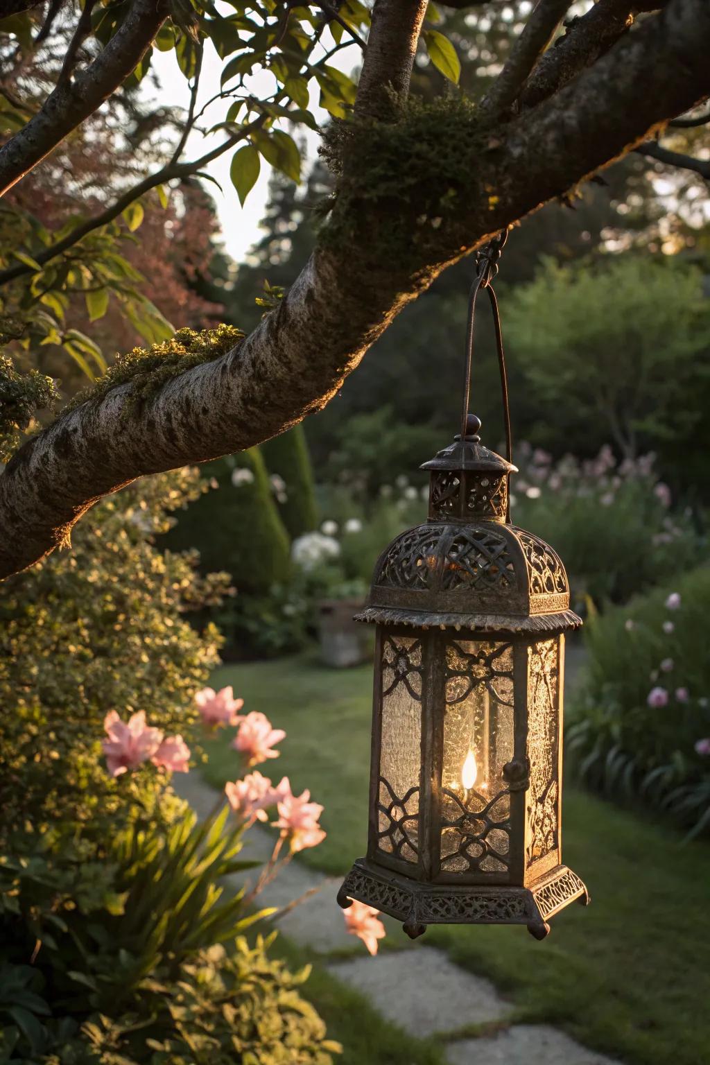 A classic lamp-style feeder that incorporates a nostalgic element to the garden.