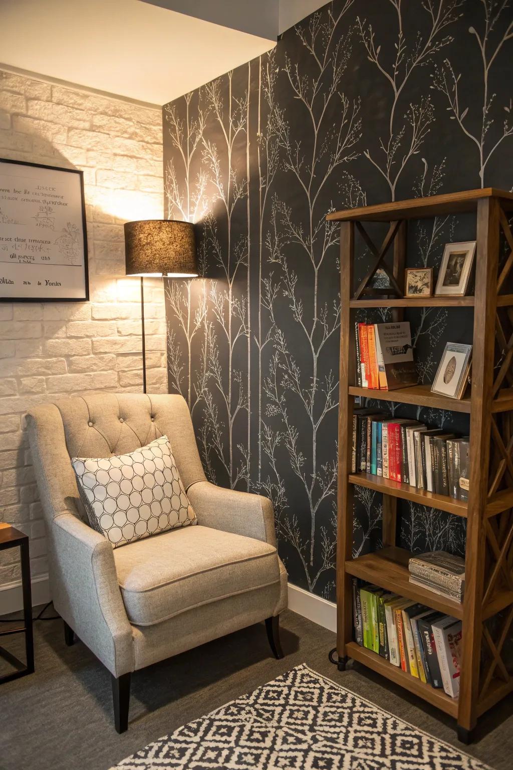 Textured covering can amplify the visual appeal of your area.