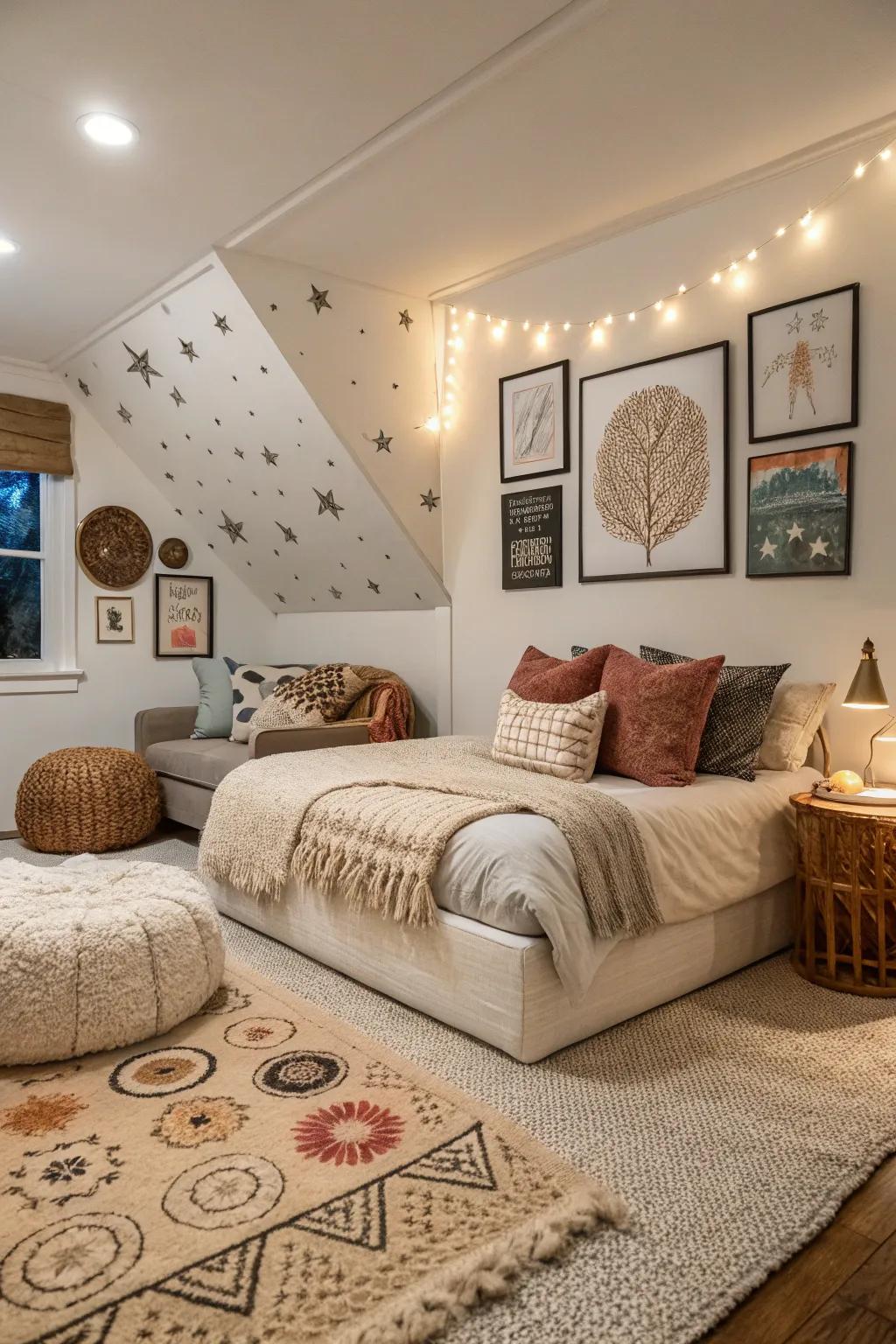 Personalize your area with thoughtful decorative elements.